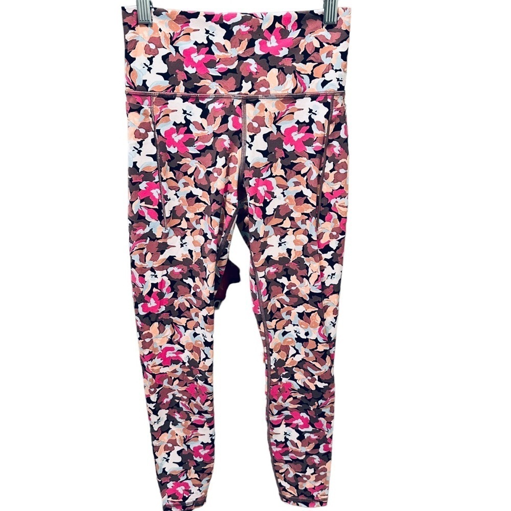 Athleta Transcend Stash Tight Elysian Floral Print Women Small style 533673 7022